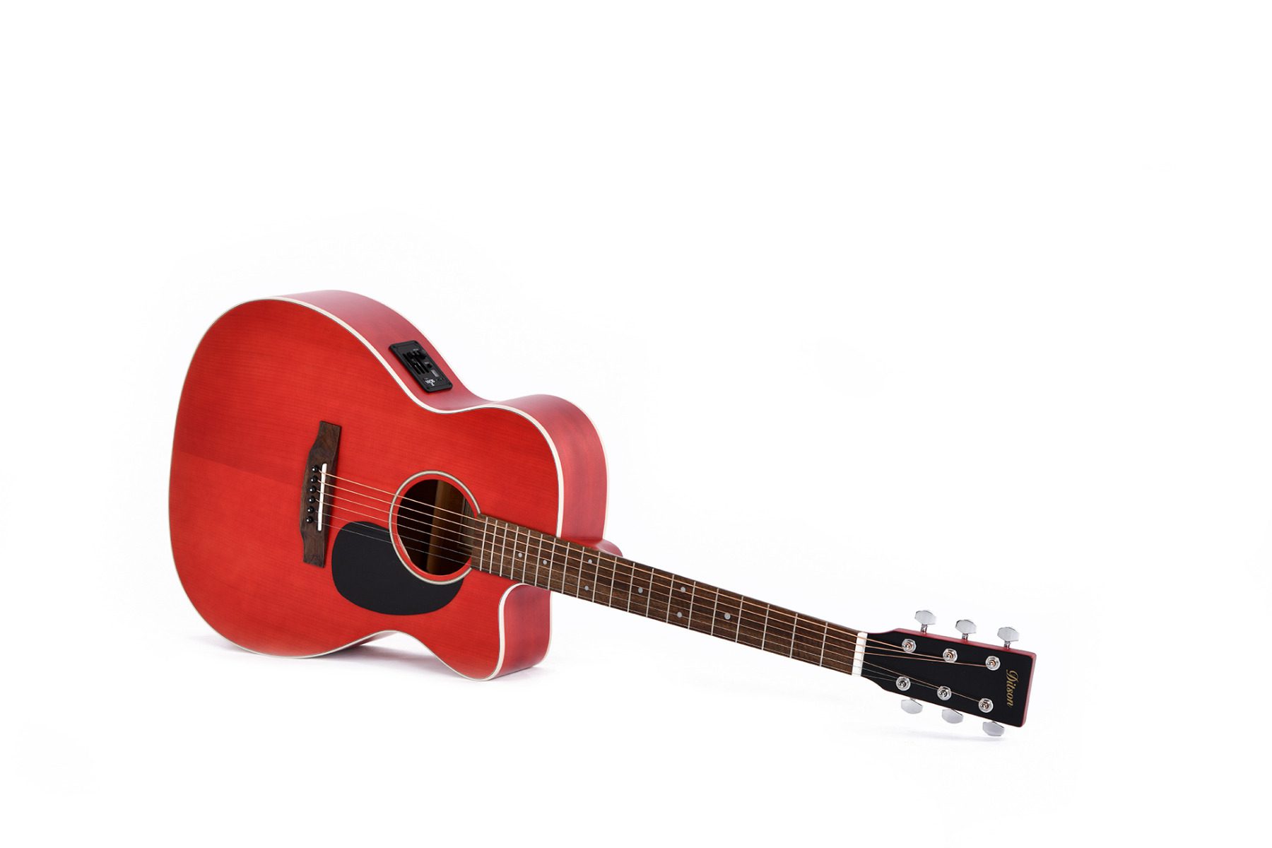 Ditson 000C-10E - Tranclucent Dark Red - Image 3