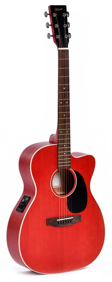 Ditson 000C-10E - Tranclucent Dark Red