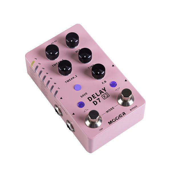 MOOER D7 X2 Delay - Dual Stereo Delay - Image 5