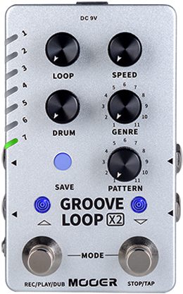 Mooer Groove Loop X2 Stereo Looper + Drum Machine