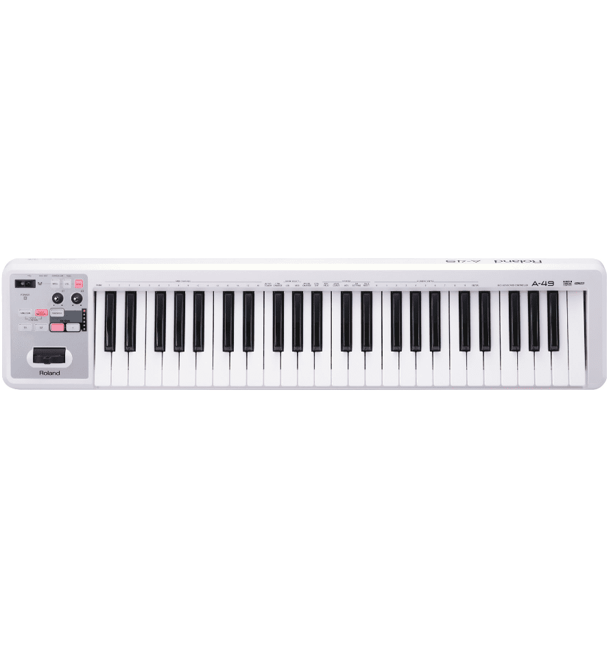 Roland A-49 USB/MIDI Keyboard Controller - White