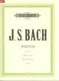 J. S. BAch "Partitas Nos. 1-3" Piano