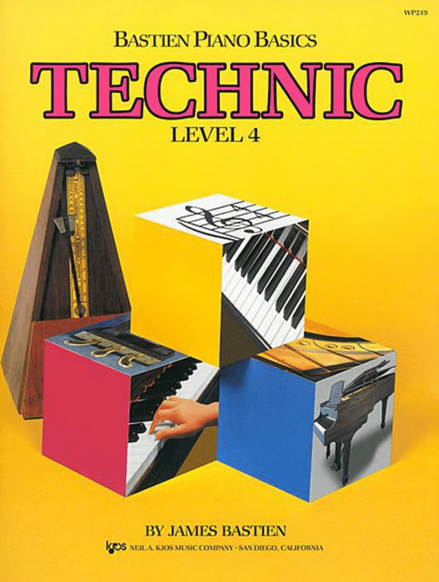 Bastien Piano Basics Level 4 "Technic" WP219 (For The 7-11 year old beginner)