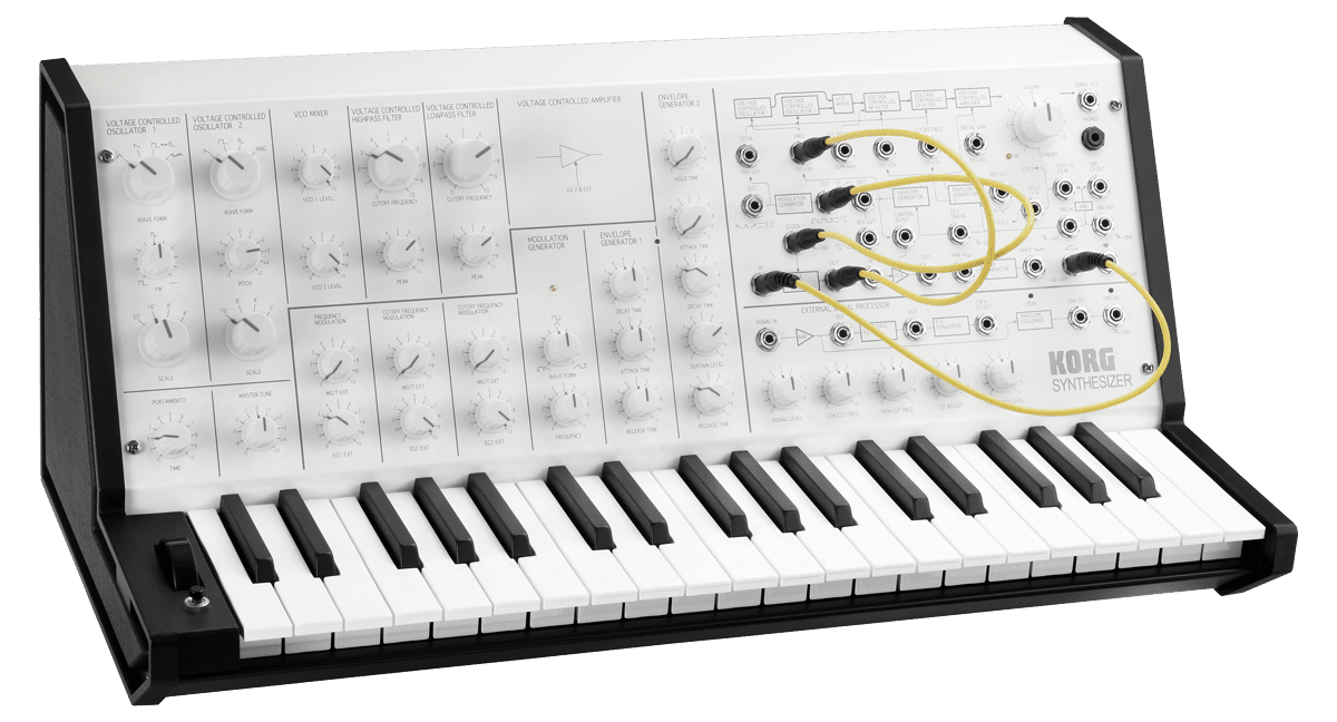 KORG MS-20 Mini WH Ltd Ed Monophonic Synthesizer - Image 5
