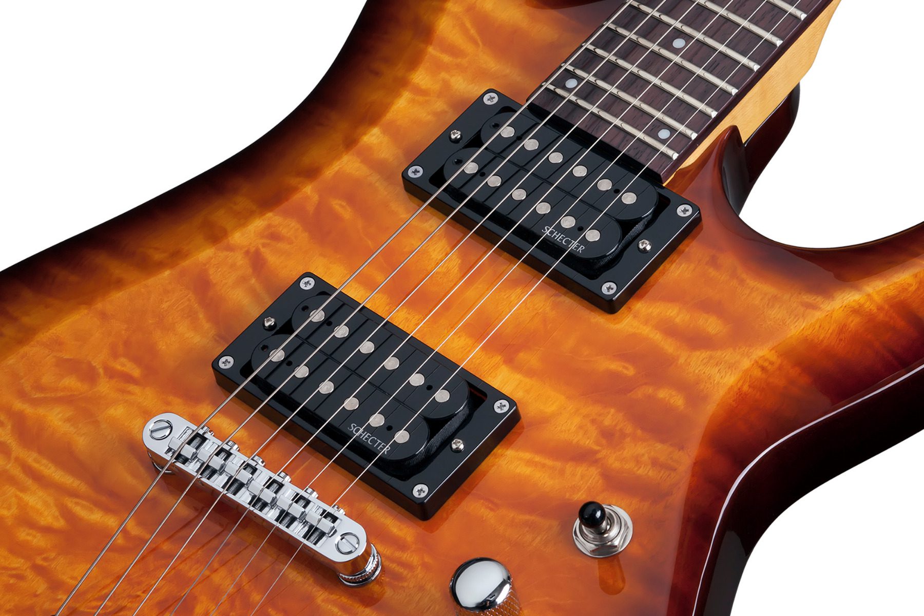 Schecter C-6 Plus Vintage Sunburst - Image 3