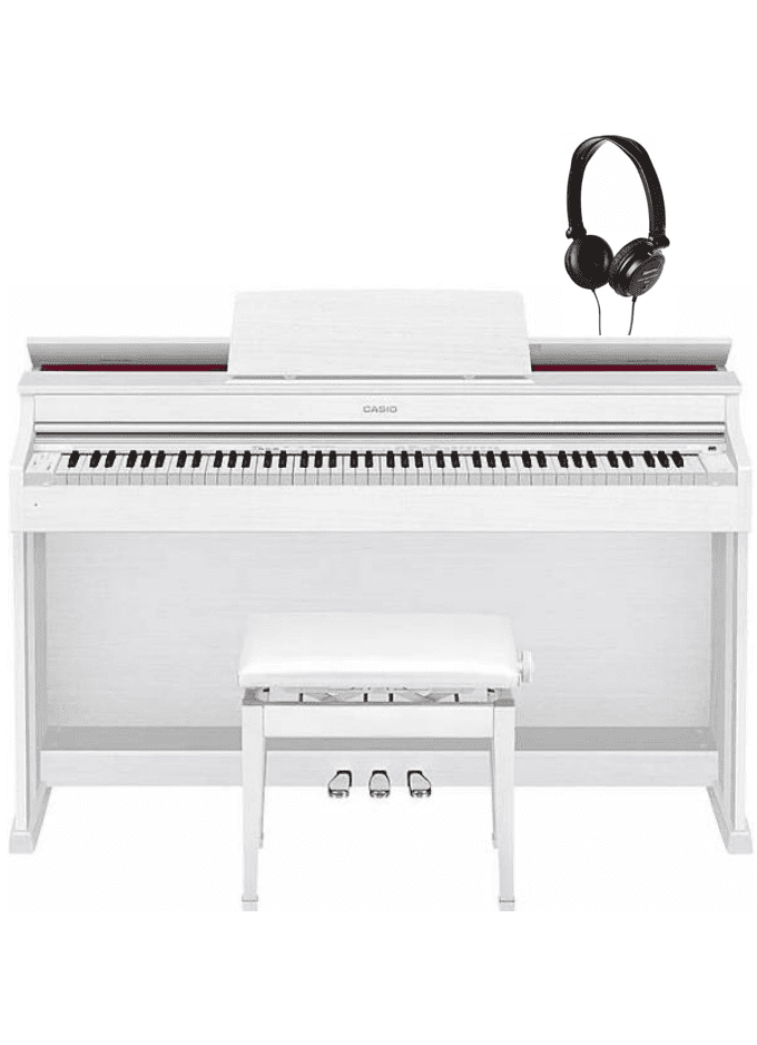 Casio AP-470WE Celviano Digital Piano Home Set - White