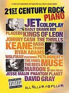21st Century Rock Piano with Voice and Guitar Chords.