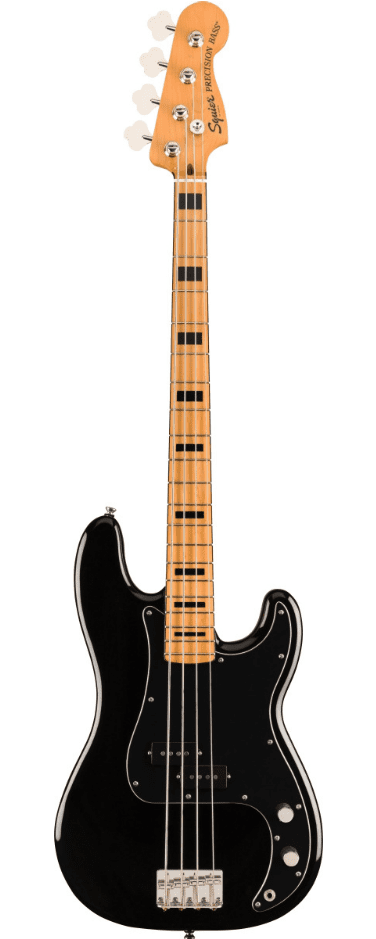 Fender Squier Classic Vibe 70s P-Bass - MN - Black - Image 2