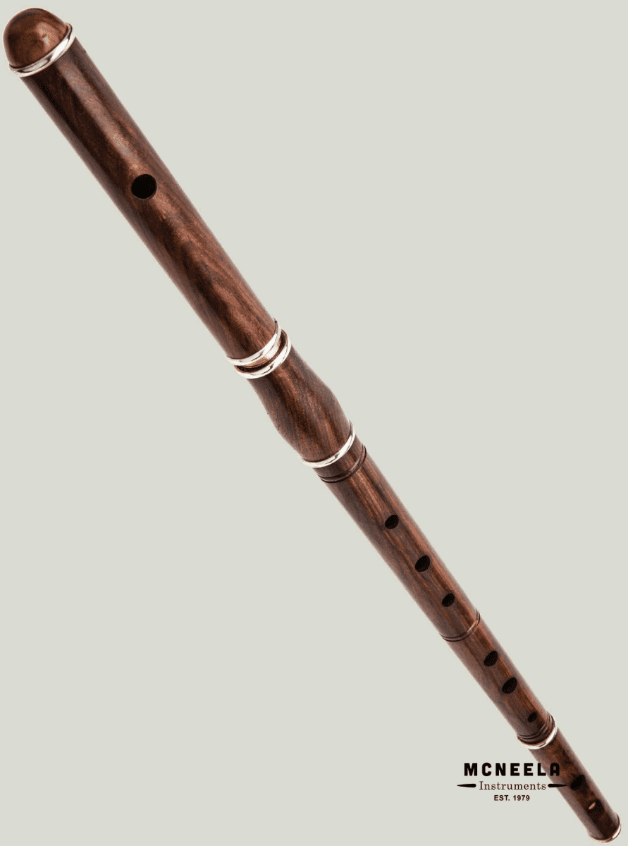 McNeela Cygnet Rosewood Irish Flute - Image 3