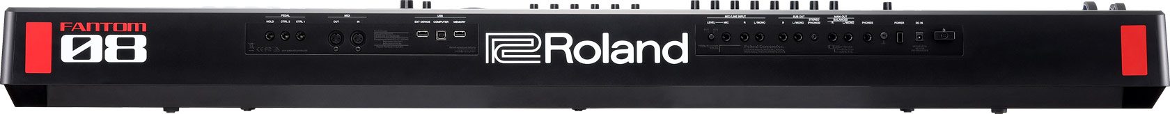 Roland FANTOM-08 w/Double Braced Keyboard Stand - Image 6