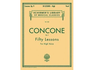 Concone: Fifty Lessons for High Voice Op. 9 (Voice and Piano Accompaniment)