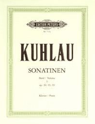 Kuhlau Sonatinen Vol. 1 Op. 20, 55, 59 - Piano.