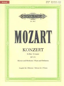 Mozart Concerto in G major KV 453 for Piano.