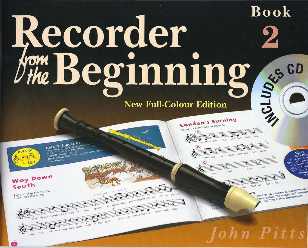 Recorder from the Beginning Book 2 - Book & CD - John Pitts