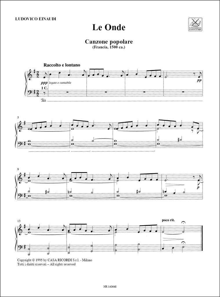 Ludovico Einaudi - Le Onde - Piano - Image 2