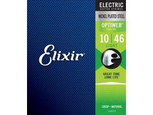 Elixir Electric Medium (.10-.46) Nickel Plated Steel w/OPTIWEB Coating
