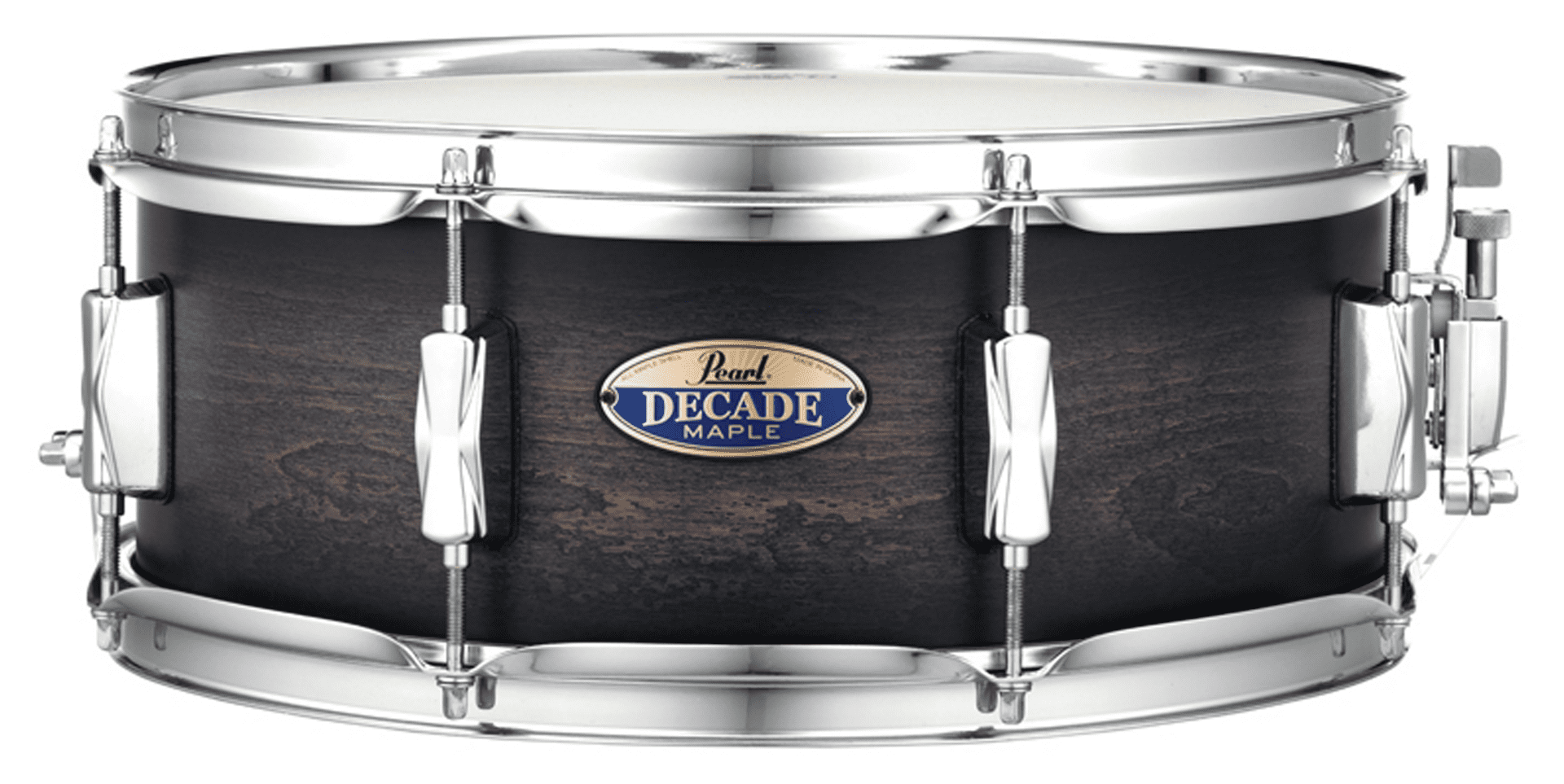Pearl Decade Maple 14 x 5.5 Snare Drum - Satin Black Burst - Image 2