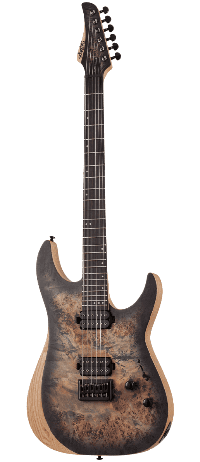 Schecter Reaper-6 Satin Charcoal Burst - Image 2