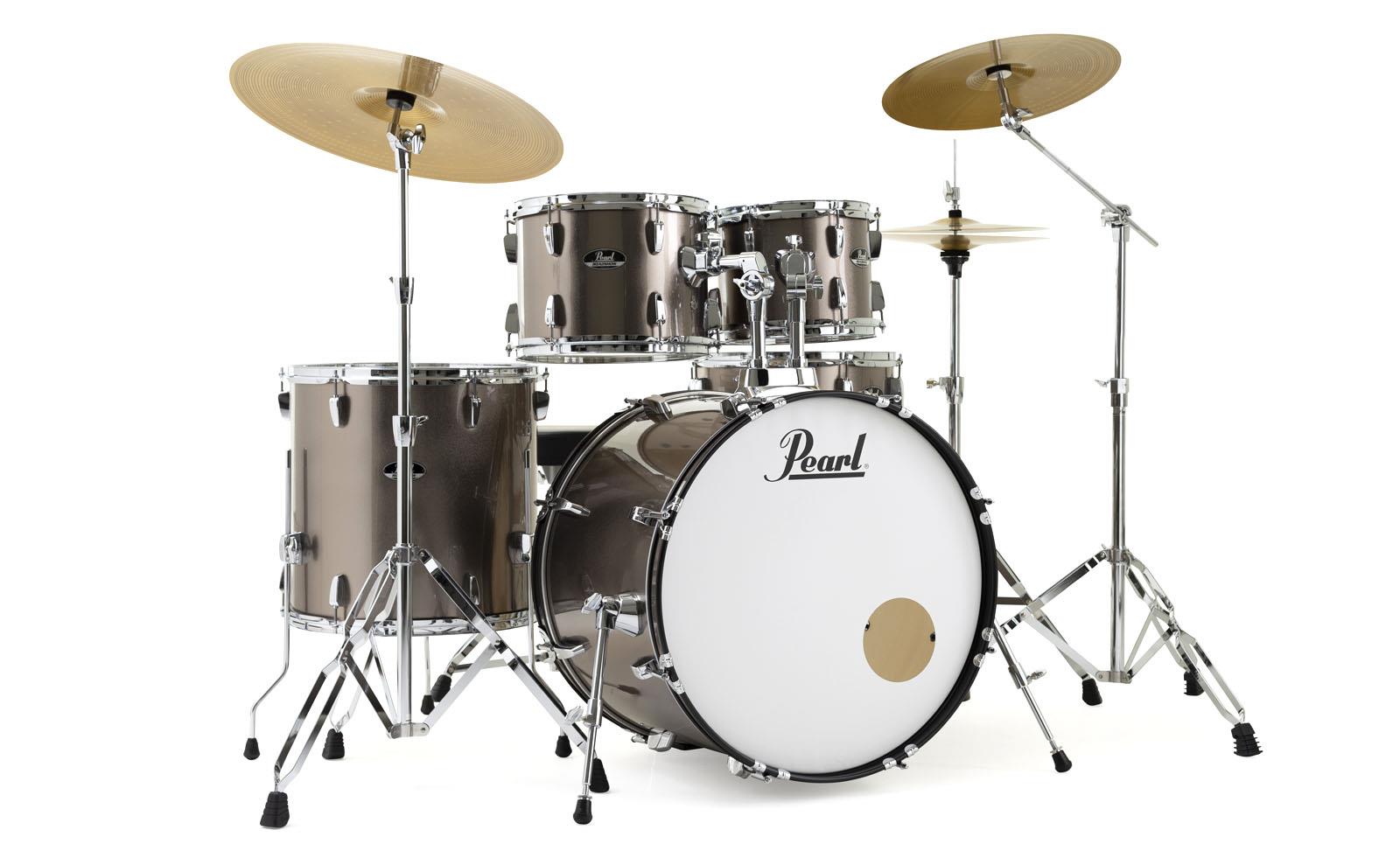 Pearl Roadshow RS525C/C707 - Bronze Mist Metallic Drum Kit w/Sabian Cymbals - Image 4