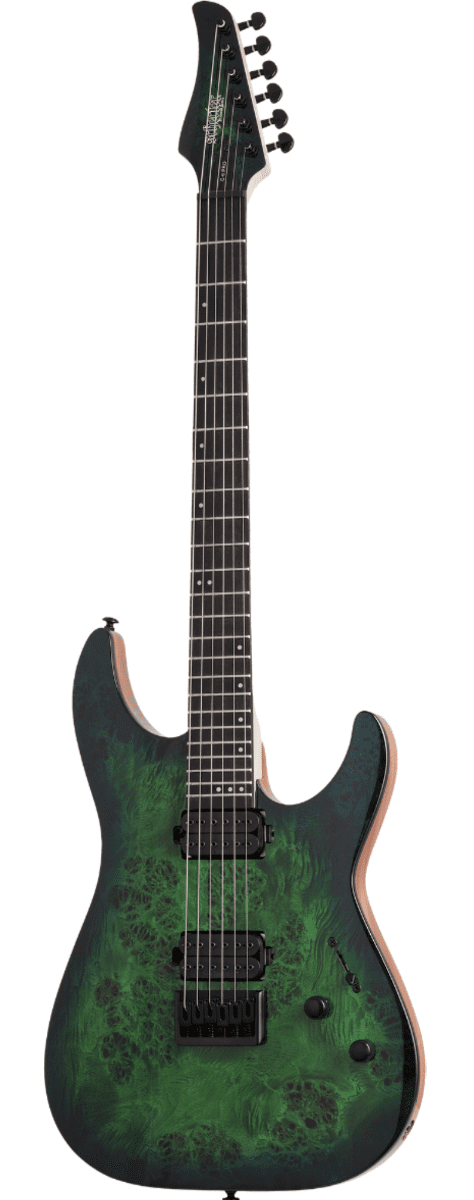 Schecter C-6 Pro Aqua Burst - Image 9