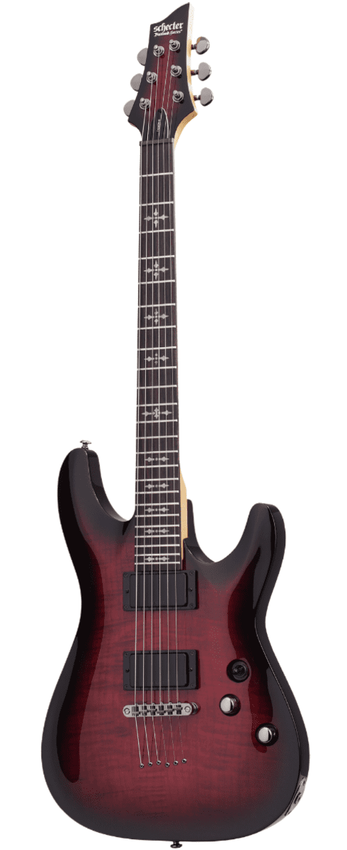 Schecter Demon 6 - Crimson Red Burst - Image 2