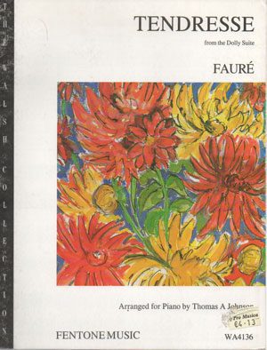 Fauré - Tendresse from the Dolly Suite for Piano.