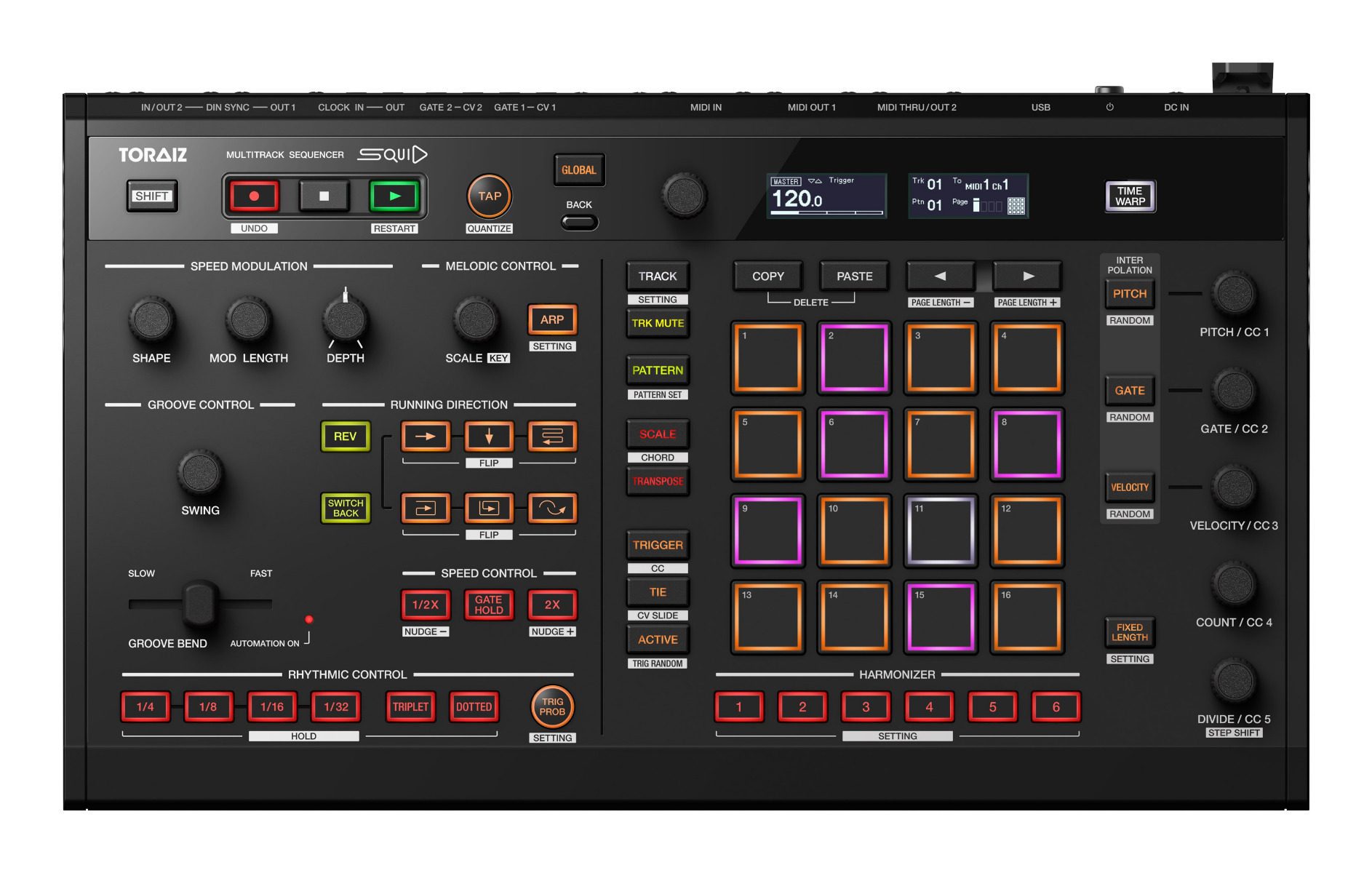 Toraiz Squid 16 Track Dynamic Sequencer