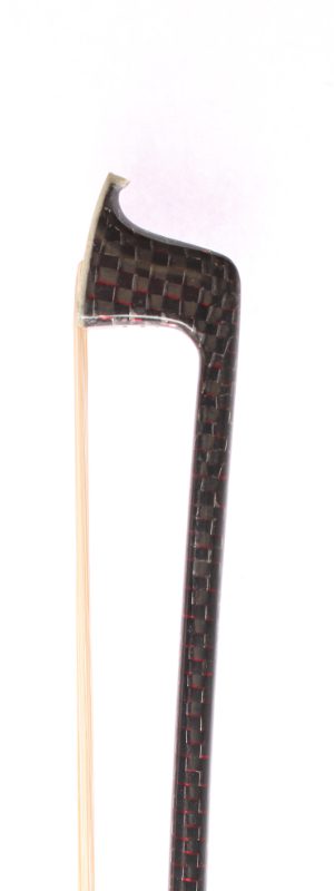 Orchestra Carbon Fibre Red Weave Violin Bow VB018 - 4/4 - Image 2