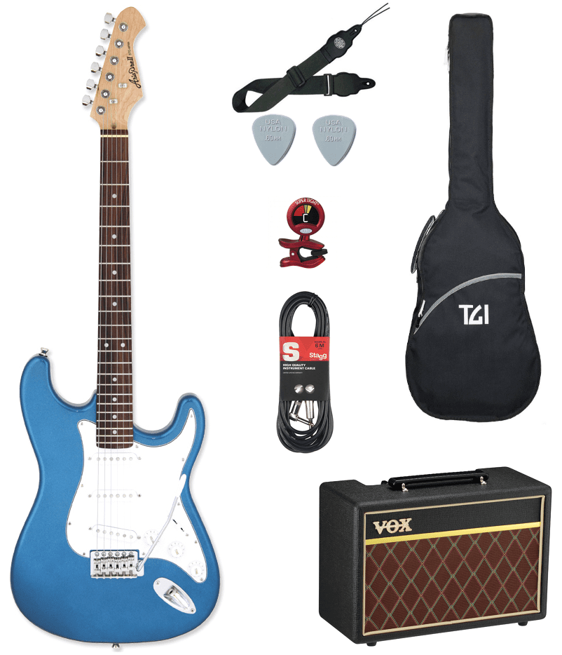 Aria STG/Vox Pathfinder Guitar Pack - Blue