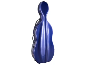 Hidersine Cello Case - Fiberglass - Blue