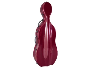 Hidersine Cello Case - Fiberglass - Wine Red