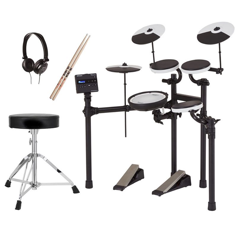 Roland TD-02KV Player Pack w/Stool, Sticks + Headphones