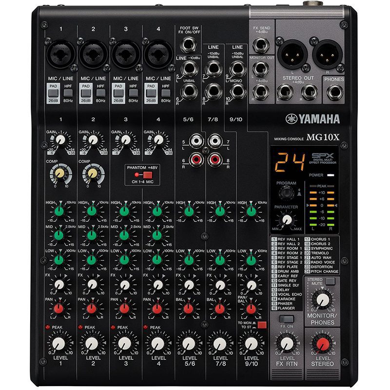 Yamaha MG10X - 10-Channel Mixing Console