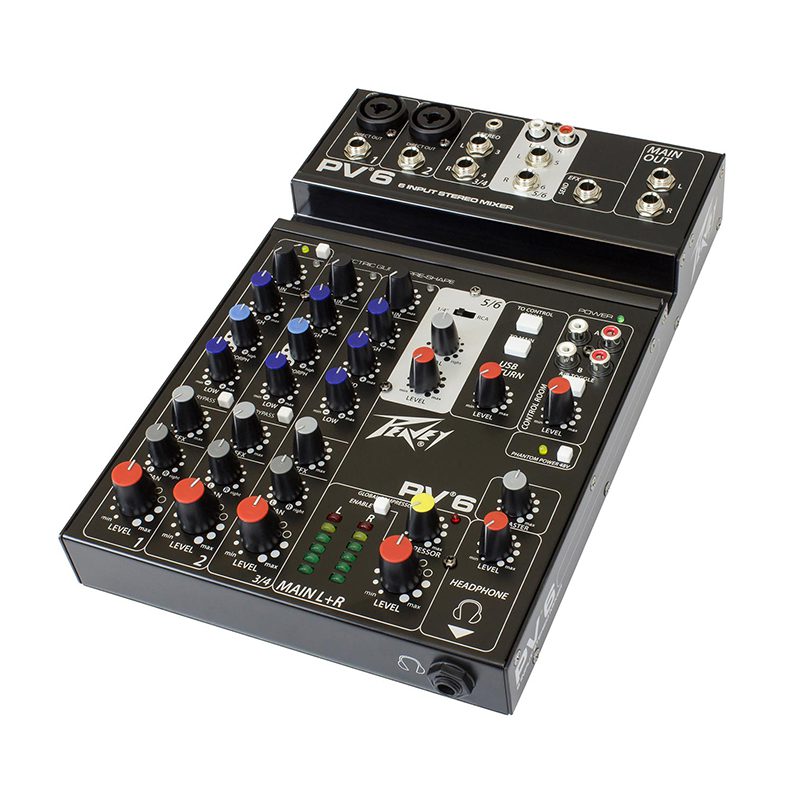 Peavey PV6 - 6 Channel Compact Mixer - Image 4