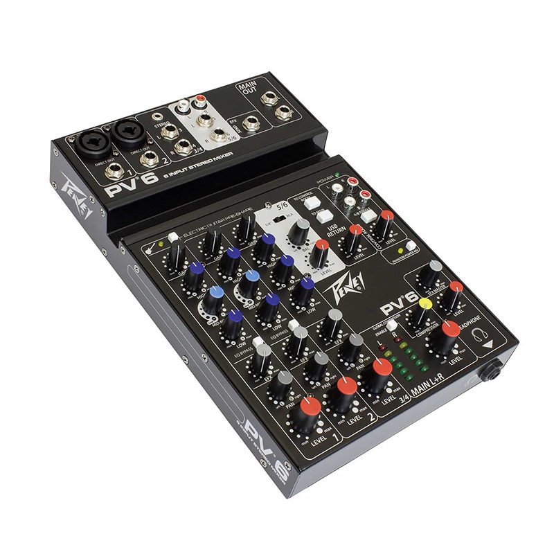 Peavey PV6 - 6 Channel Compact Mixer - Image 5