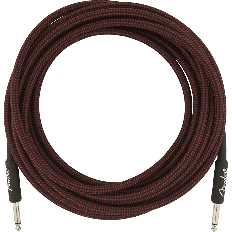 Fender Professional 18,6ft Instrument Cable - Red Tweed - Image 4