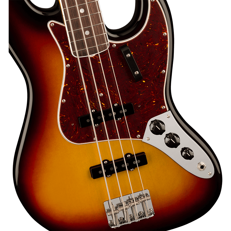 Fender American Vintage II 1966 Jazz Bass - RW - 3 Colour Sunburst - Image 4