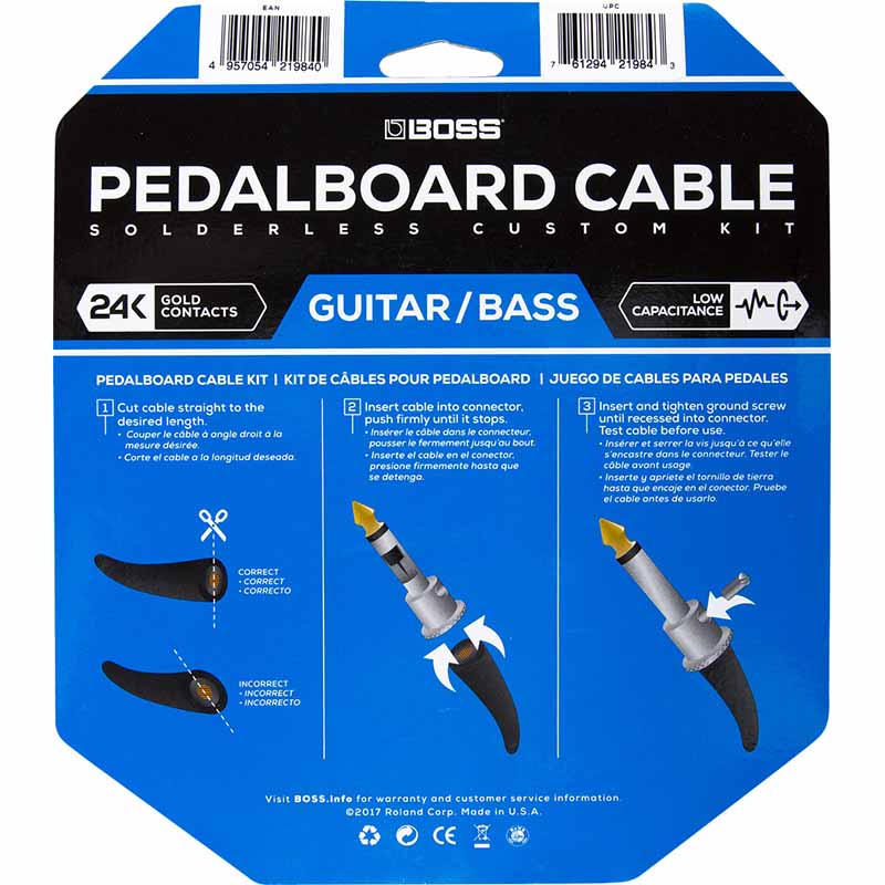 BOSS BCK-12 Solderless Pedalboard Cable Kit - Image 7