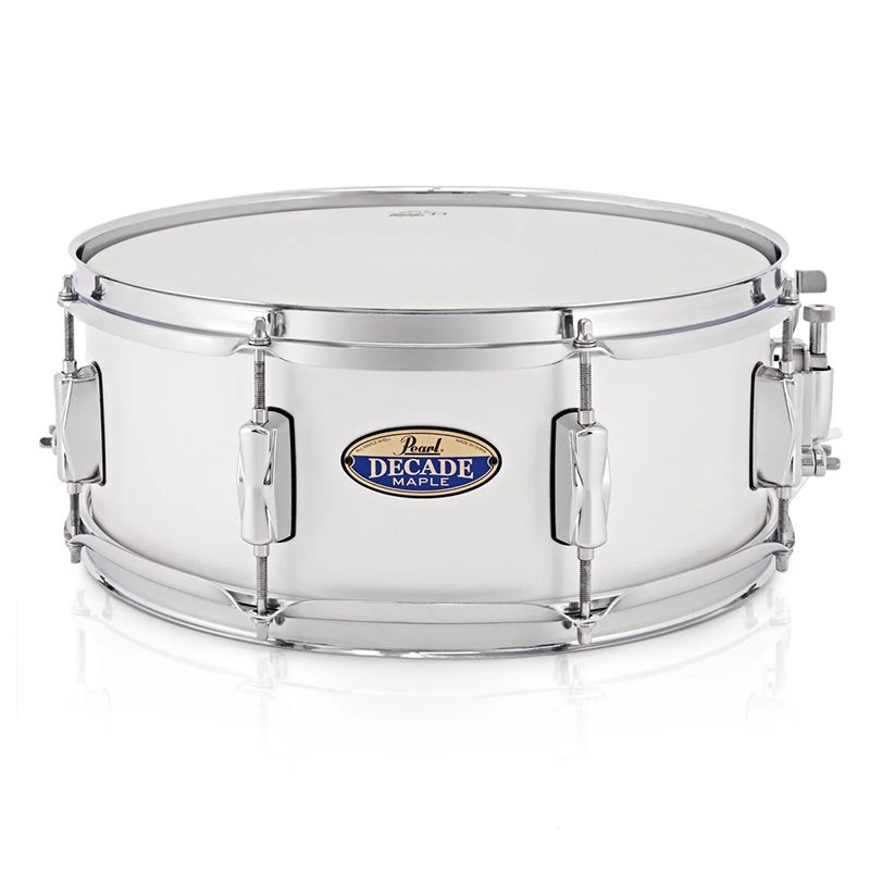 Pearl Decade Maple 14 x 5.5 Snare Drum - White Satin - Image 5
