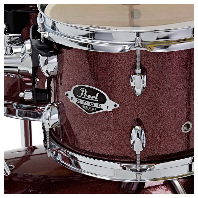 Pearl Export EXX725SBR/C704 Drum Kit w/Sabian SBR Cymbal Set - Black Cherry Glitter - Image 7