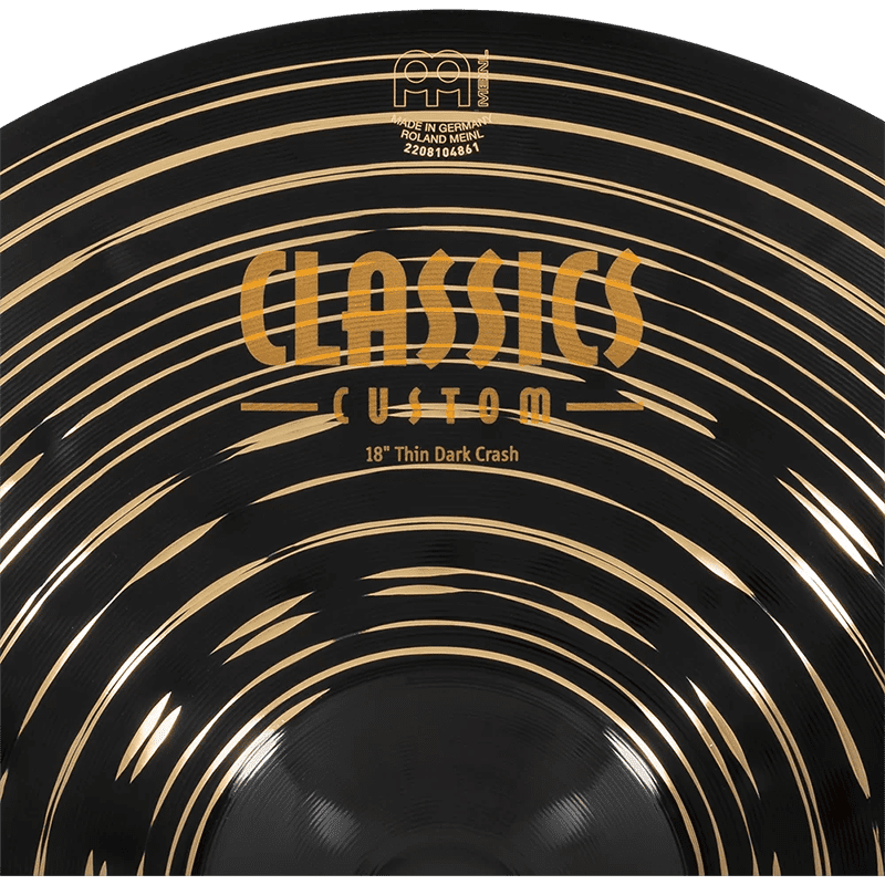 Meinl Cymbals 18" Classics Custom - Thin Dark Crash - Image 3