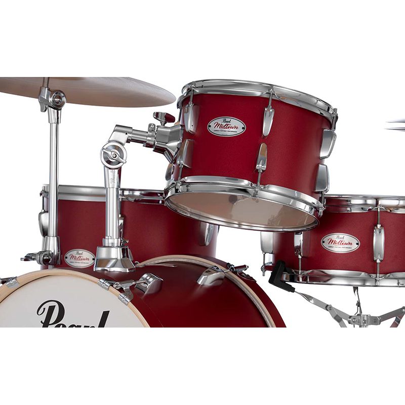 Pearl Midtown MDT564/C-D572 Drum Kit - Matte Red - Image 6