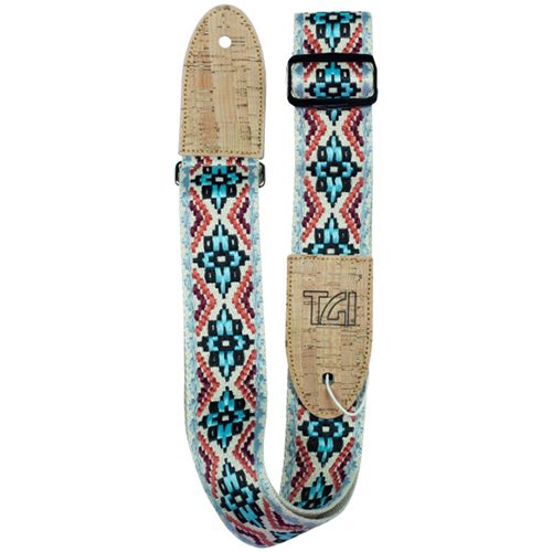 TGI Guitar Strap Woven Cotton Vegan - Multi