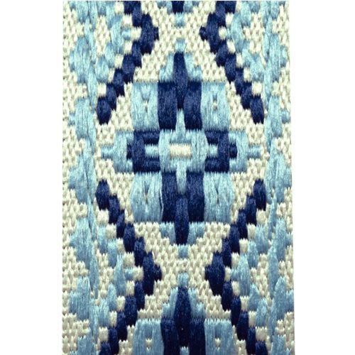 TGI Guitar Strap Woven Cotton Vegan - Royal Blue - Image 2