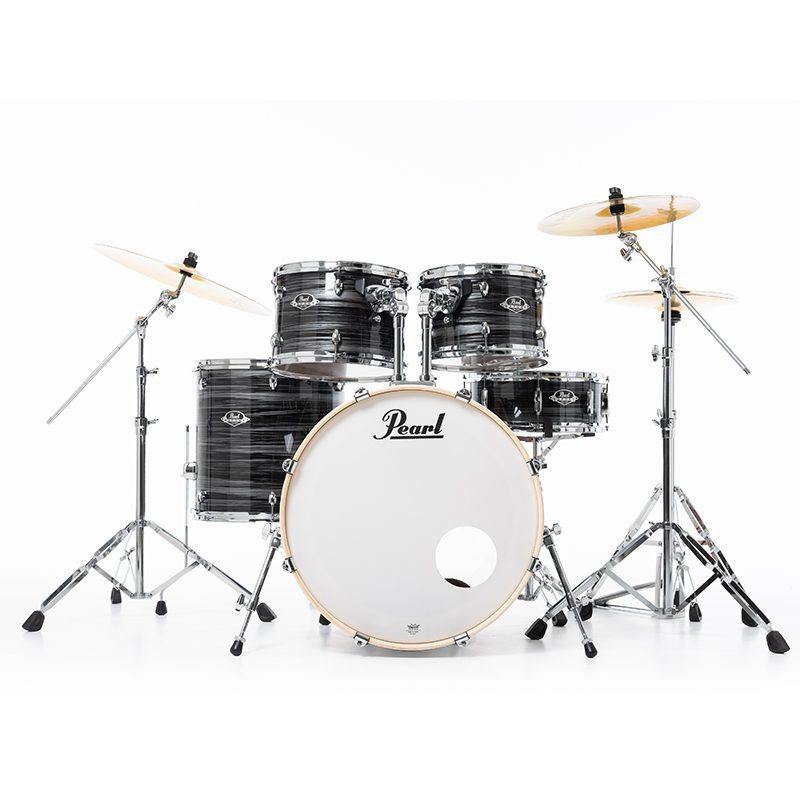 Pearl Export EXX725SBR/C778 Drum Kit w/Sabian SBR Cymbal Set - Graphite Silver Twist - Image 2