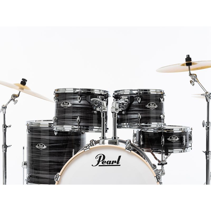 Pearl Export EXX725SBR/C778 Drum Kit w/Sabian SBR Cymbal Set - Graphite Silver Twist - Image 8