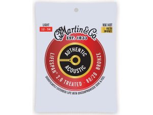 Martin Authentic Acoustic Lifespan 2.0 80/20 Bronze Guitar Strings - Light 12-54