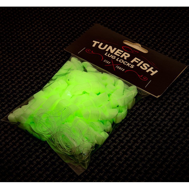 Tuner Fish Lug Locks - Glow In The Dark - 50 Pack