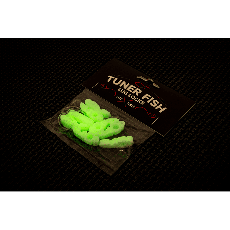 Tuner Fish Lug Locks - Glow In The Dark - 8 Pack