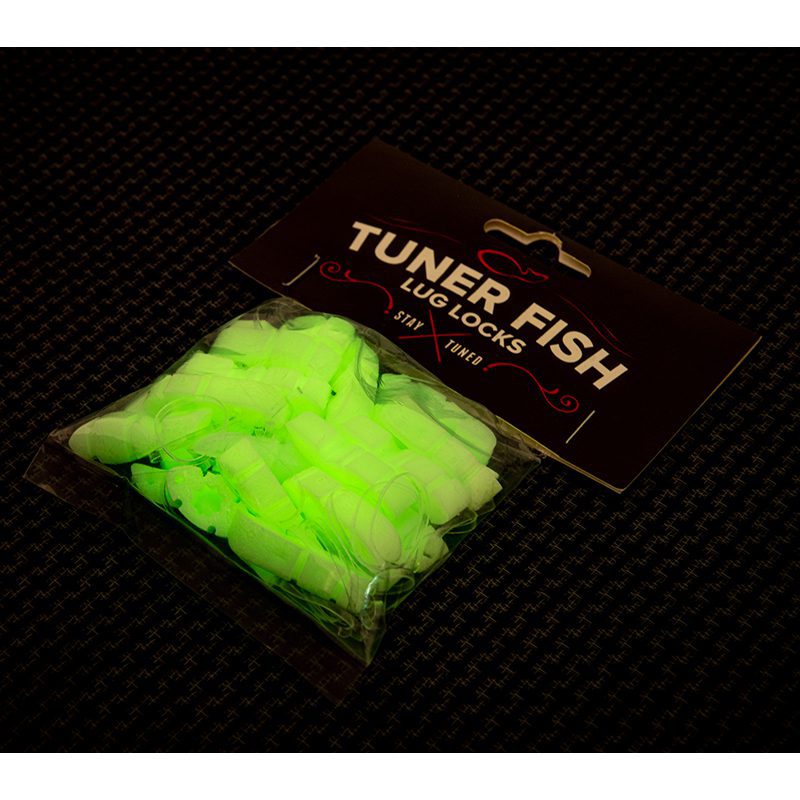 Tuner Fish Lug Locks - Glow In The Dark - 24 Pack